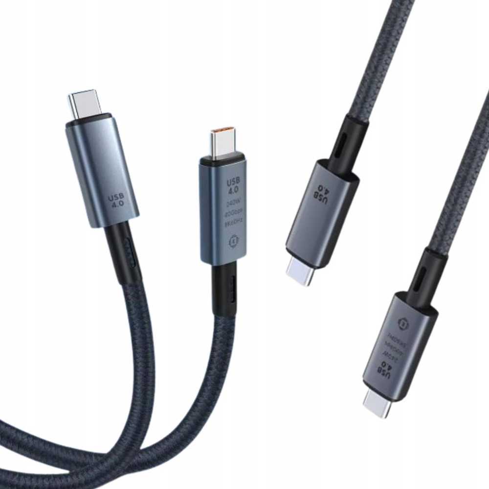 Kabelis USB Vega USB-C - USB-C 1 m Juodas (35803)