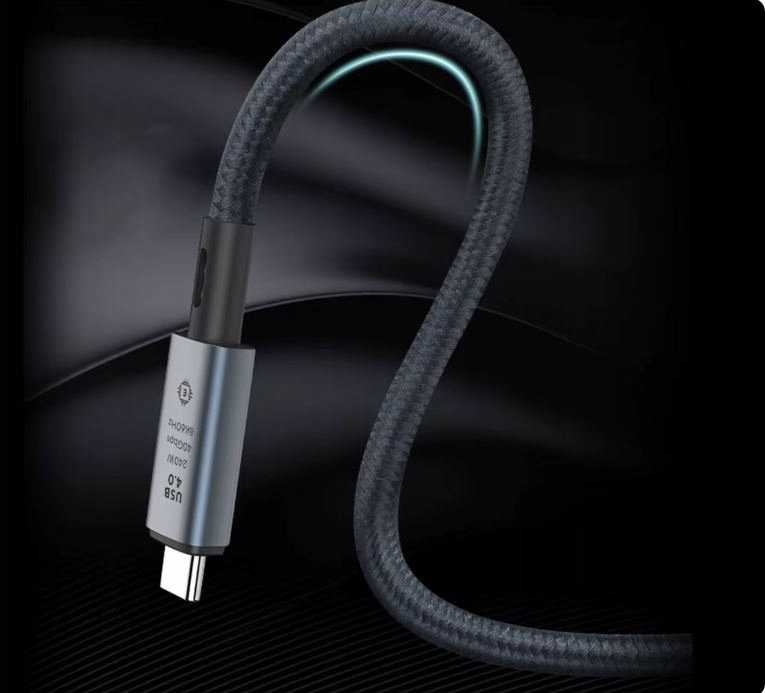 Kabelis USB Vega USB-C - USB-C 1 m Juodas (35803)