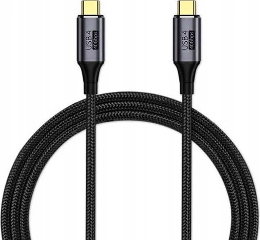 Kabelis USB Vega USB-C - USB-C 1 m Juodas (5904238713594)