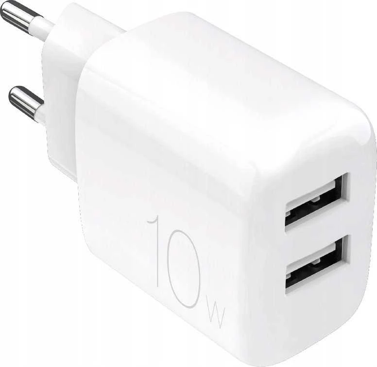 Puro PROLITE 10W 2x USB-A laidinis įkroviklis - baltos spalvos