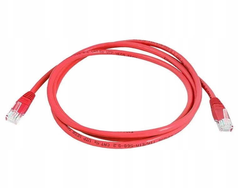 LTC CAT5e UTP tinklo kabelis (patchcord) 5m raudonas
