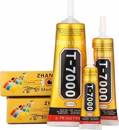 VEGA Universalūs klijai T7000 15ml juodi (tinka telefonų rėmelių klijavimui)
