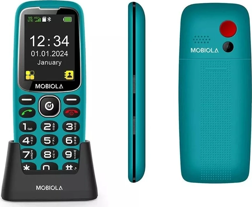 „Vega“ mobilusis telefonas GSM TELEFONAS MOBIOLA MB4120 4G TELEFONAS SENJORAMS, TURKO SPALVOS