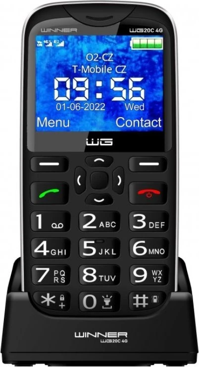 „Vega“ mobilusis telefonas WINNER GROUP WG20C 4G Juodas>