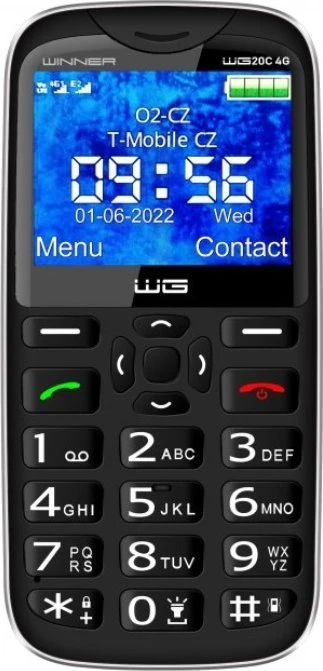 „Vega“ mobilusis telefonas WINNER GROUP WG20C 4G Juodas>