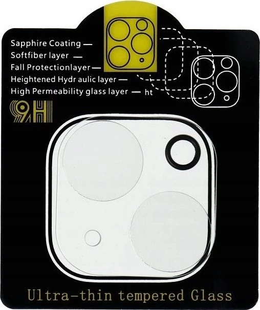 OEM 5D grūdinto stiklo kameros objektyvas, skirtas iPhone 13 / 13 MINI, skaidrus