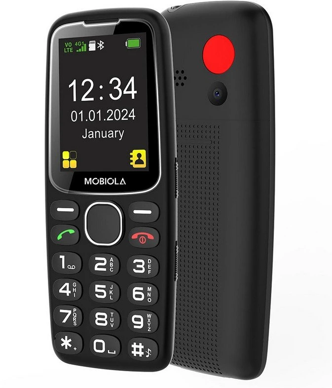 Vega Telefonas GSM Mobiola MB800 Raudona su ładowarką biurkową, DualSIM