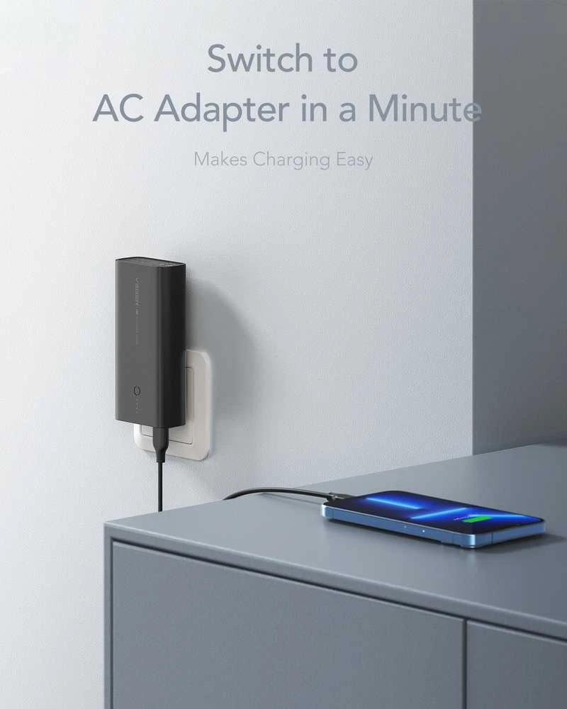 Powerbank Veger ACE100 (W1146) PD QC3.0 20W 10000 mAh juodas
