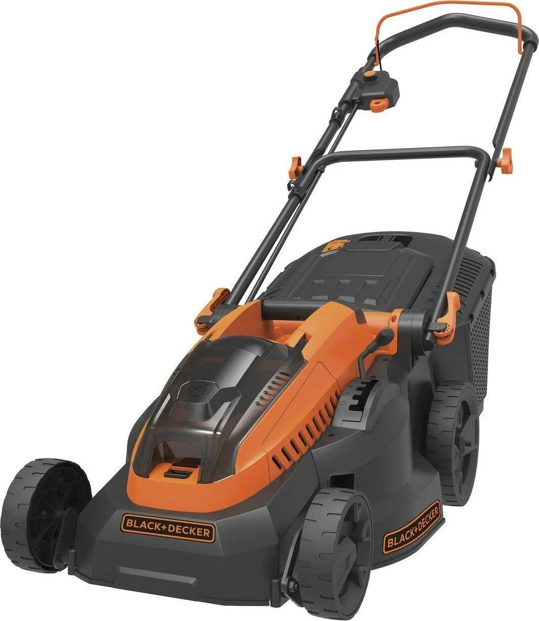 Black & Decker akumuliatorinė vejapjovė CLM3820L2, 36V, 2x2.0Ah, 38cm