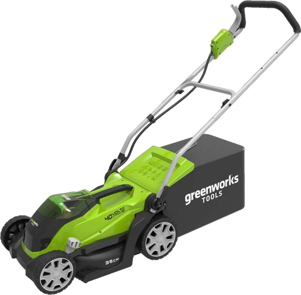 Greenworks Žoliapjovė, su 2x40 V 2 Ah akum., G40LM35, 2501907UC