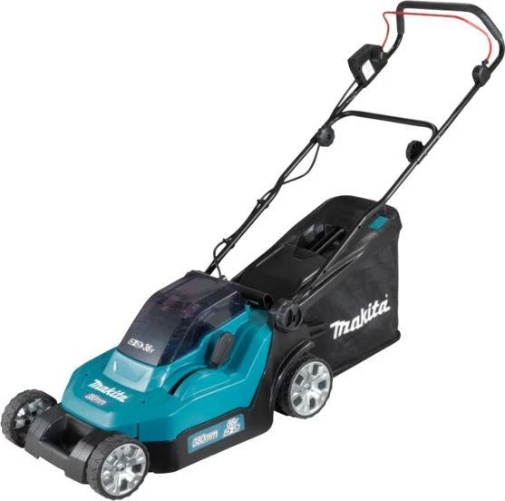 Makita akumuliatorinė vejapjovė DLM382PT2 2x18V 38cm 2x5.0Ah