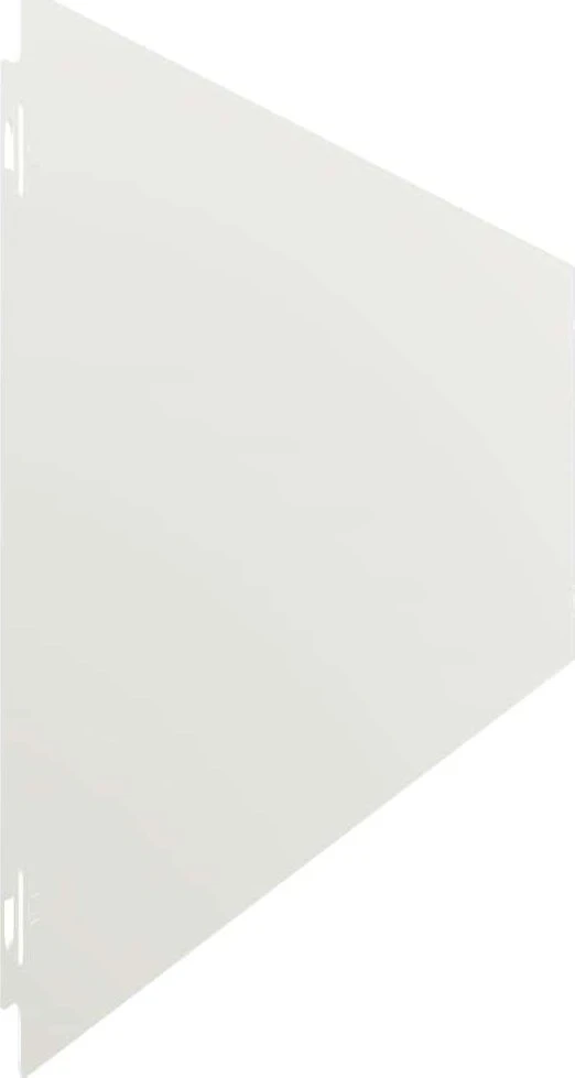 Vejo kraštas 30 vnt. 20 x 103 cm Šaltai valcuotas plienas Balta
