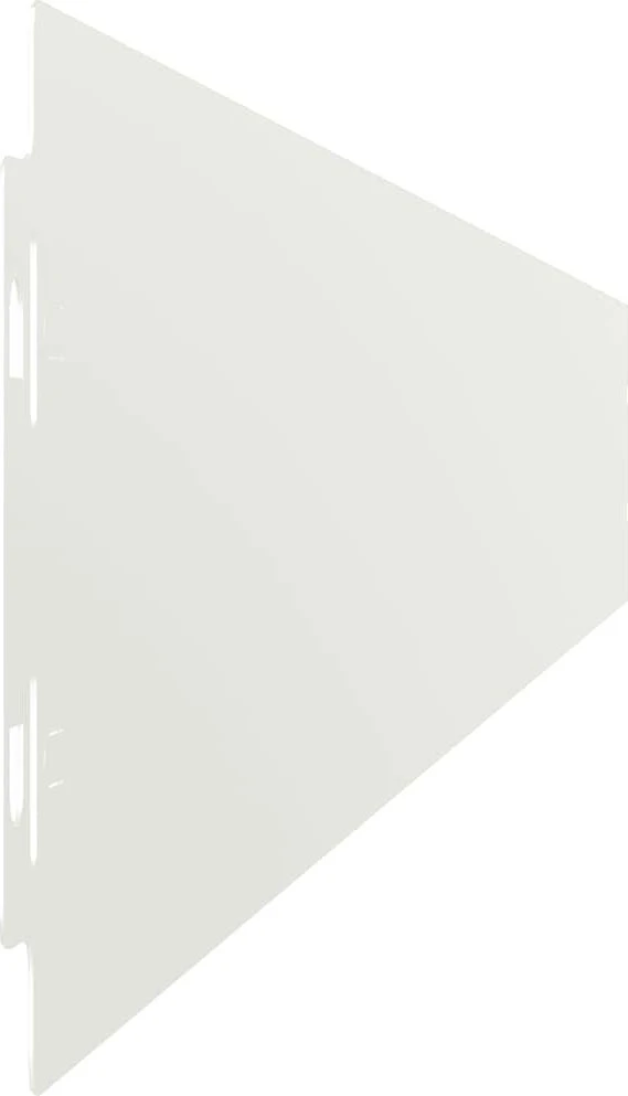 Vejo kraštas 50 vnt. 10 x 103 cm Šaltai valcuotas plienas Balta