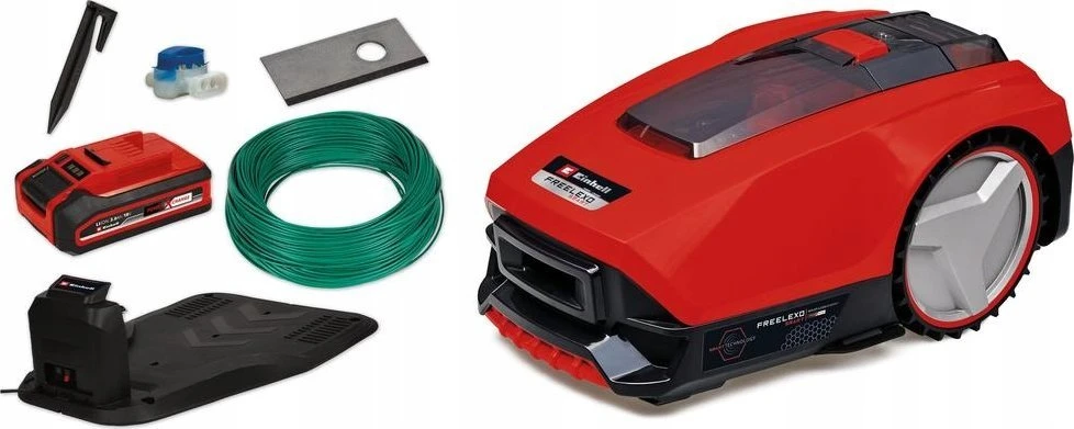 Einhell Freelexo Smart 750 Robotic lawn mower Baterija Juodas, Raudona, Sidabrinis