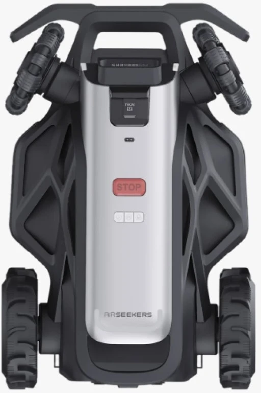 Airseekers belaidis vejos robotas su mulčiavimo funkcija Tron SE 1500m2, 300° AI Vision + NRTK