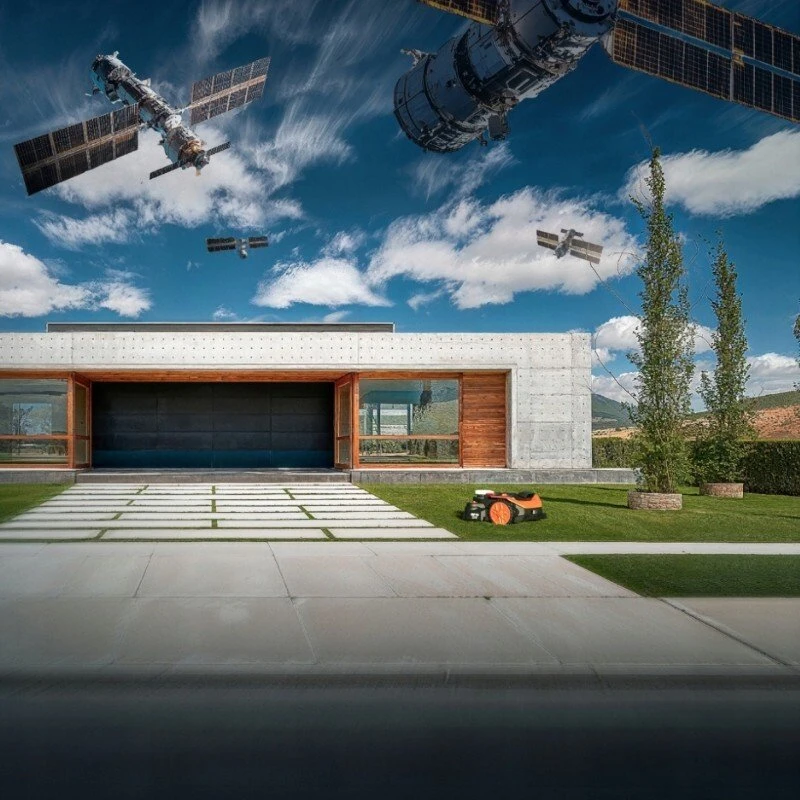 WORX vejapjovės robotas 2WD, be ribinio laido, 1200 m², AI kliūčių atpažinimas, WR312E