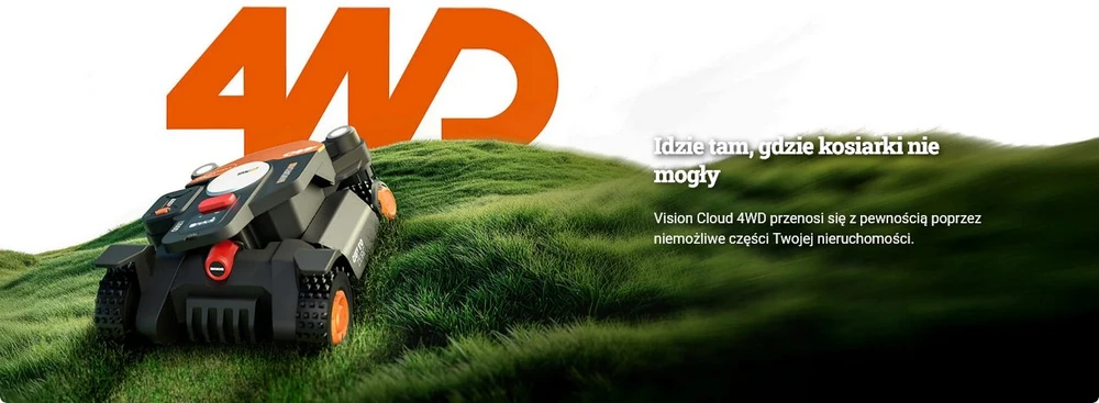 Vejos robotas Worx Landroid Vision Cloud 2000 WR342E