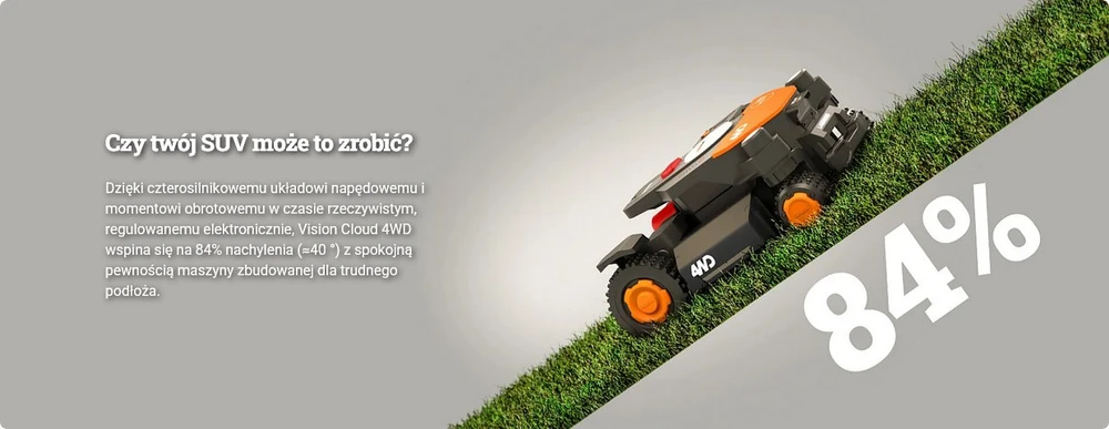 Vejos robotas Worx Landroid Vision Cloud 2000 WR342E