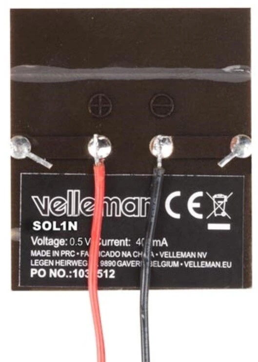 Velleman Saules elementas 0.2W 0.5V 400mA (SOL1N)
