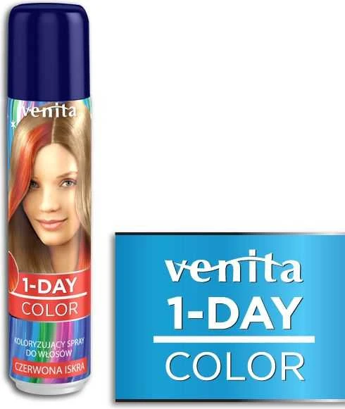 Venita 1-Day Color raudonas plaukų purškiklis