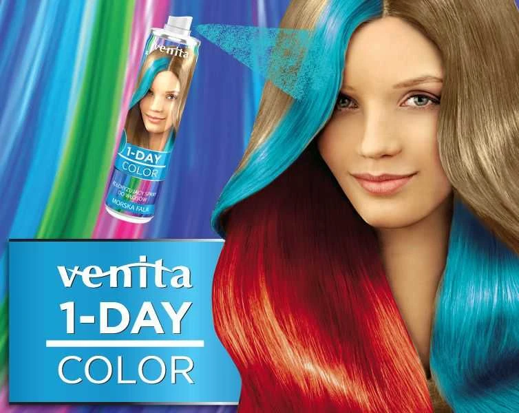 Venita 1-Day Color Rožinė Świat, 50 ml