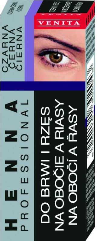 Venita Professional Eyebrow Tint - pudra 1,0 Juodas, 13 g