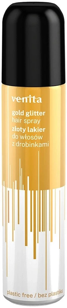 Venita Auksinis Glitter plaukų lakas 75ml