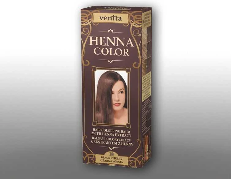 Venita Henna Color balzamo dėžutė su ruda pakuote
