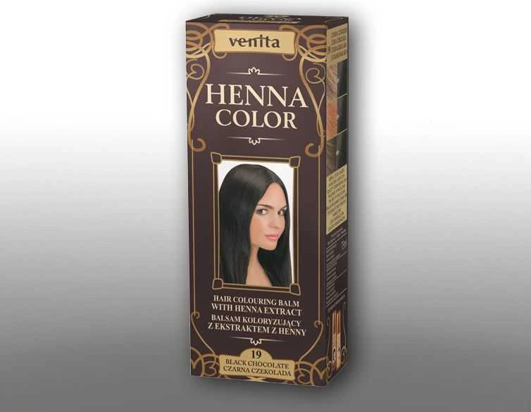 Venita Henna Color plaukų balzamas 19 Juodas šokoladas