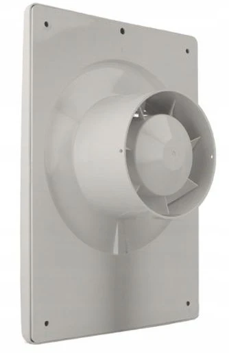 Ventika Aksinis ventiliatorius fi100 230V 14W 98m3/h 34dB su virveliniu jungikliu baltas FORTE D100M3WS