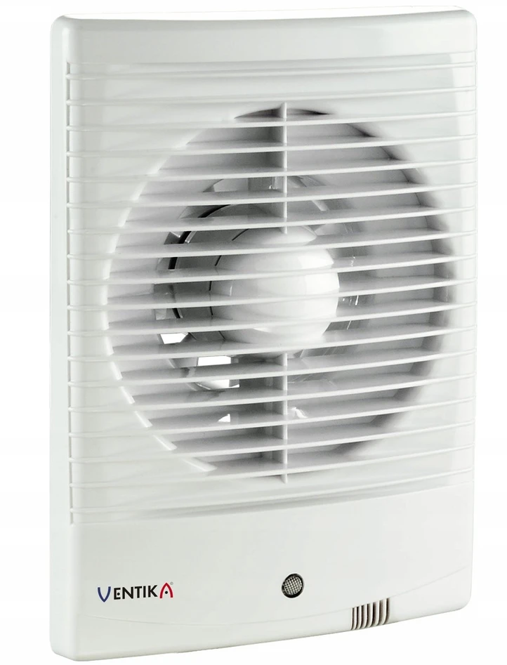 Ventika Aksinis ventiliatorius fi100 230V 14W 98m3/h 34dB su virveliniu jungikliu baltas FORTE D100M3WS