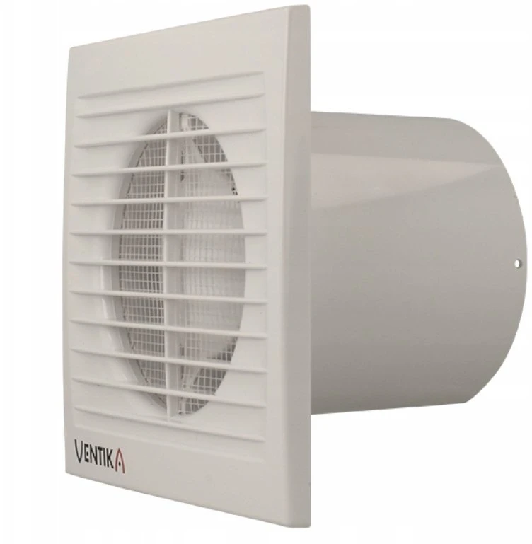 Ventika Aksinis ventiliatorius fi100 230V 14W 95m3 34dB su virviniu jungikliu SUBTIL D100SWS