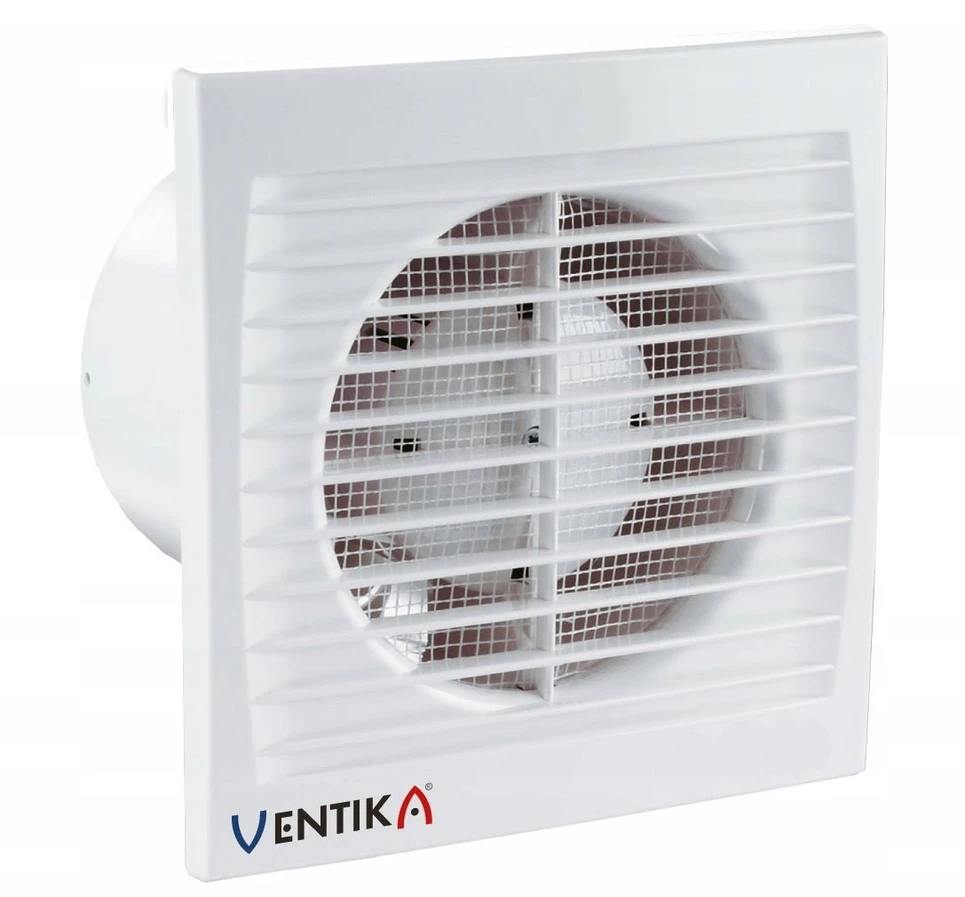 Ventika ašinis ventiliatorius fi 150 230V 24W 292m3 38dB su virvelės jungikliu SUBTIL D150SWS