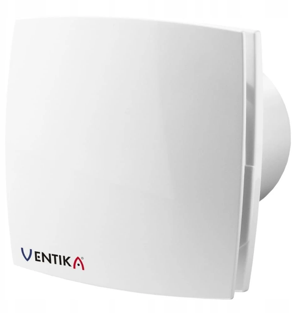Ventika Ištraukiamasis ventiliatorius fi 100 230V 14W 88m3 33dB su higrostatu ir laiko jungikliu baltas MODERN D100LDOH