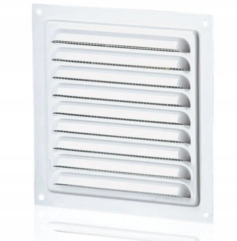 Ventika Vėdinimo gaubtas iš plieno 125x125mm milteliniu būdu dažytas baltas WM300