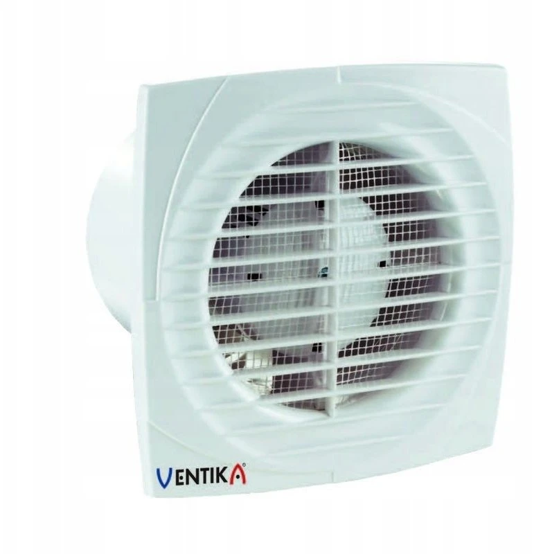 Ventika Ašinis ventiliatorius fi 100 230V 14W 95m3 34dB su higrostatu ir laiko jungikliu SIMPLE D100DH