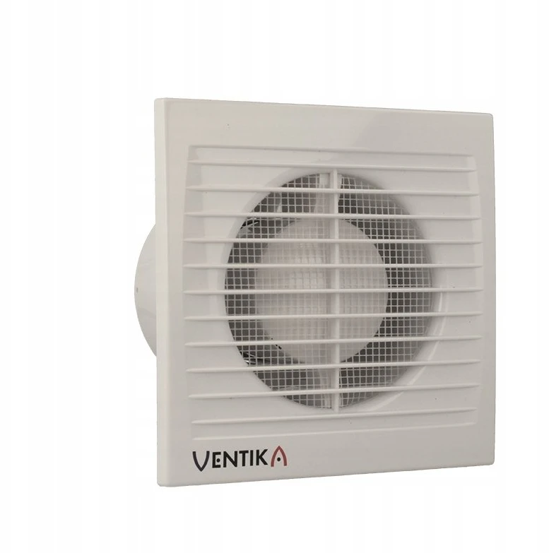 Ventika Ašinis ventiliatorius fi 125 230V 16W 180m3 35dB standartinis SUBTIL D125S