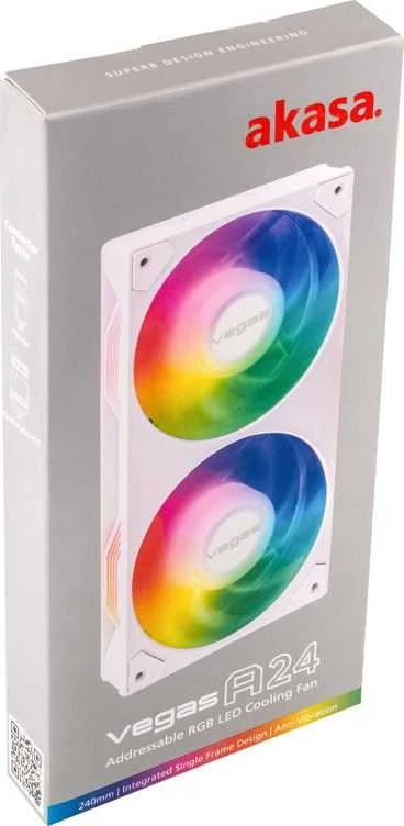 Akasa Vegas A24 Addressable-RGB korpuso ventiliatorius – 240 mm