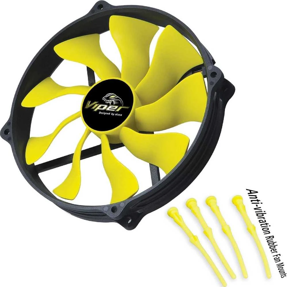 Akasa Viper R PWM – juoda geltona