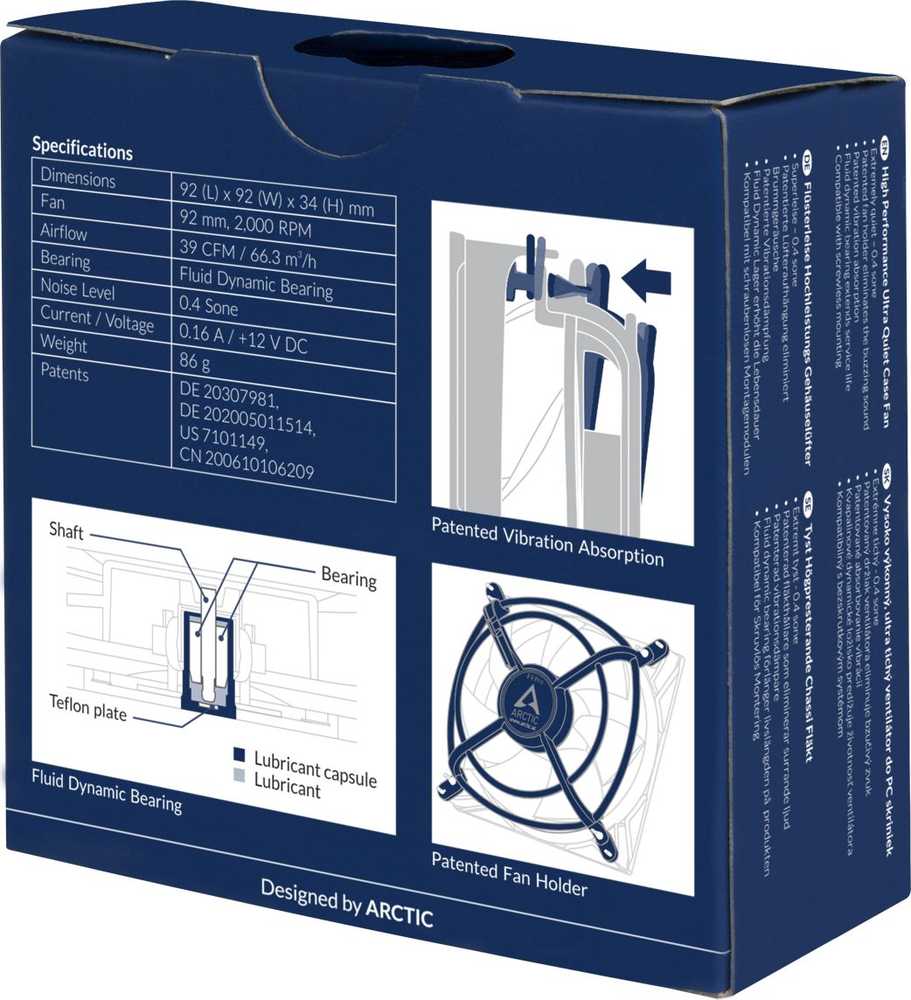 Arctic Cooling Wentylator Arctic F9 PRO (ACACO-09P01-GBA01)