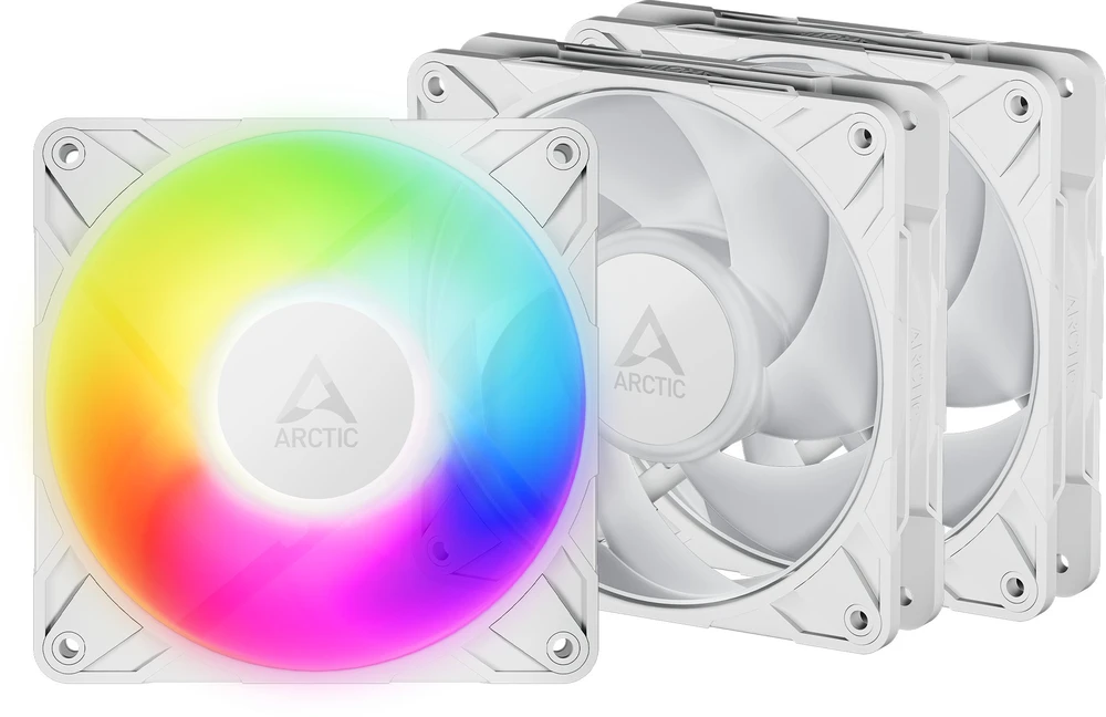 Balti Arctic P12 PRO ventiliatoriai su RGB apšvietimu