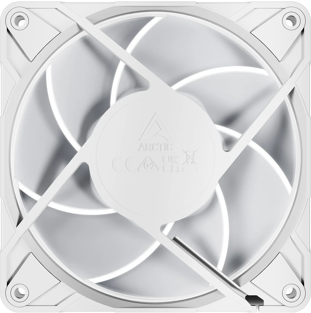 ARCTIC P12 PRO PWM PST A-RGB korpuso ventiliatoriai, 4-pin, 120mm, balti, 3vnt.