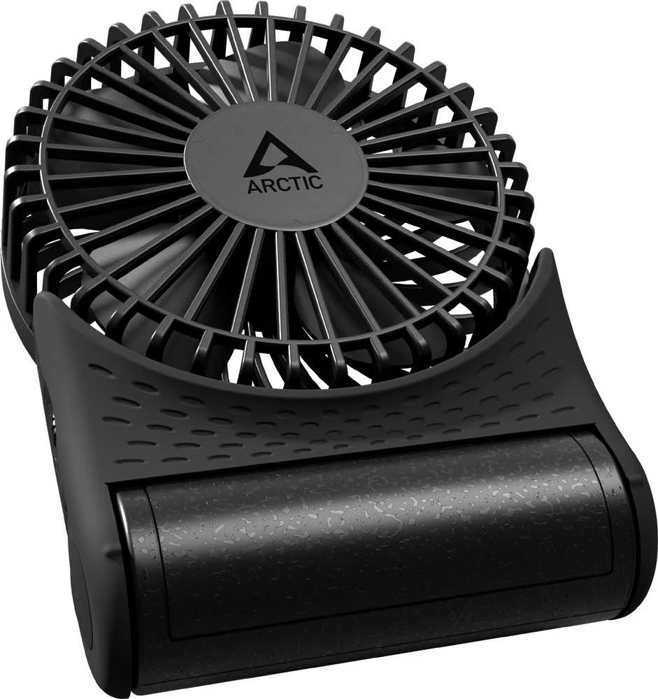 Arctic Cooling ARCTIC Summair 2Go - Galingas nešiojamas ventiliatorius su ypač ilga baterijos veikimo trukme, Juoda, 9,1 cm, 1 ventiliatorius(-iai), 77 val., Nešiojamas ventiliatorius, 1 vnt.