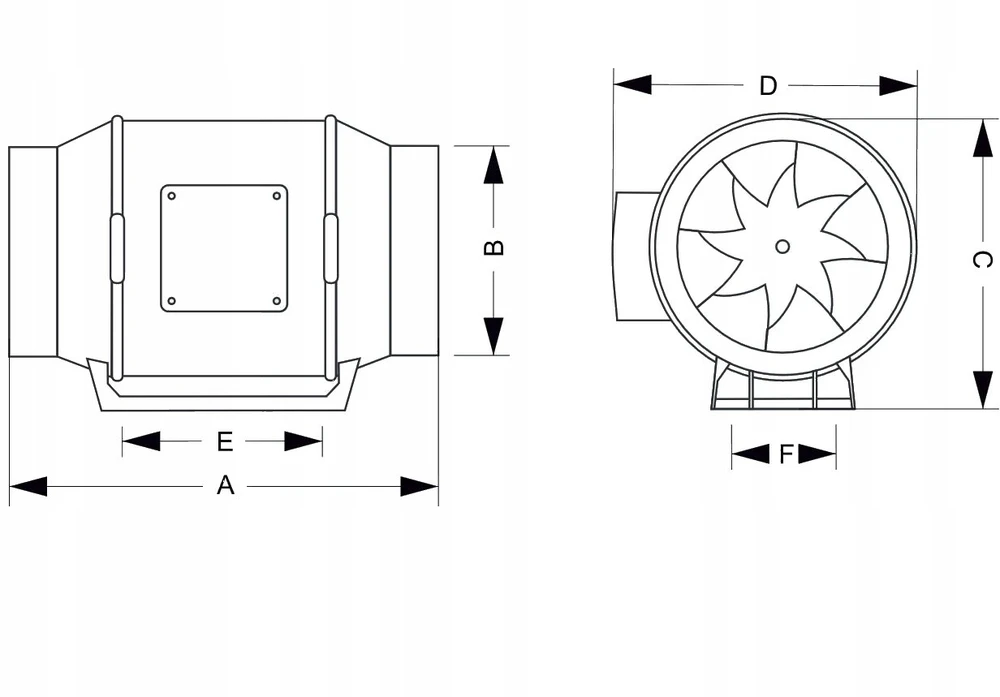 Ventiliatorius ARIL 75 ECO ortakinis ventiliatorius*