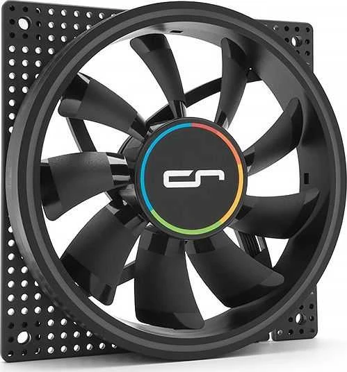 Cryorig Crona S PWM korpuso ventiliatorius, ARGB, 3er Pack – 120mm, juodos spalvos