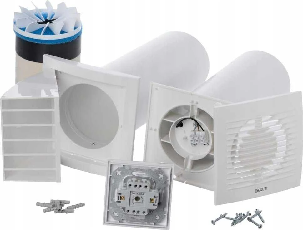 Ventiliatorius Sieninis rekuperatorius su jungikliu EUROPLAST E-EXTRA DN100