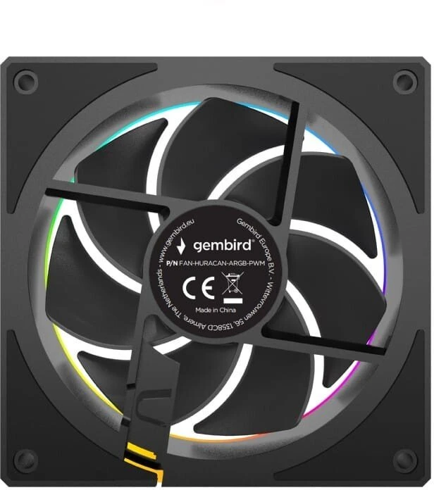 GEMBIRD ATX korpuso ventiliatorius 120 mm PWM + ARGB