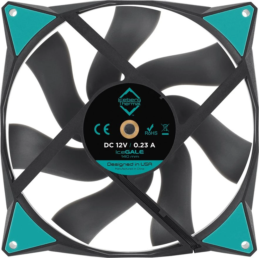 Iceberg Thermal Wentylator Iceberg IceGALE 140 mm Juodas (ICEGALE14-C0A)