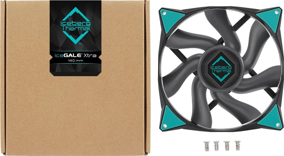 Iceberg Thermal Iceberg IceGALE Xtra 140mm Juodas ventiliatorius (ICEGALE14D-C0A)