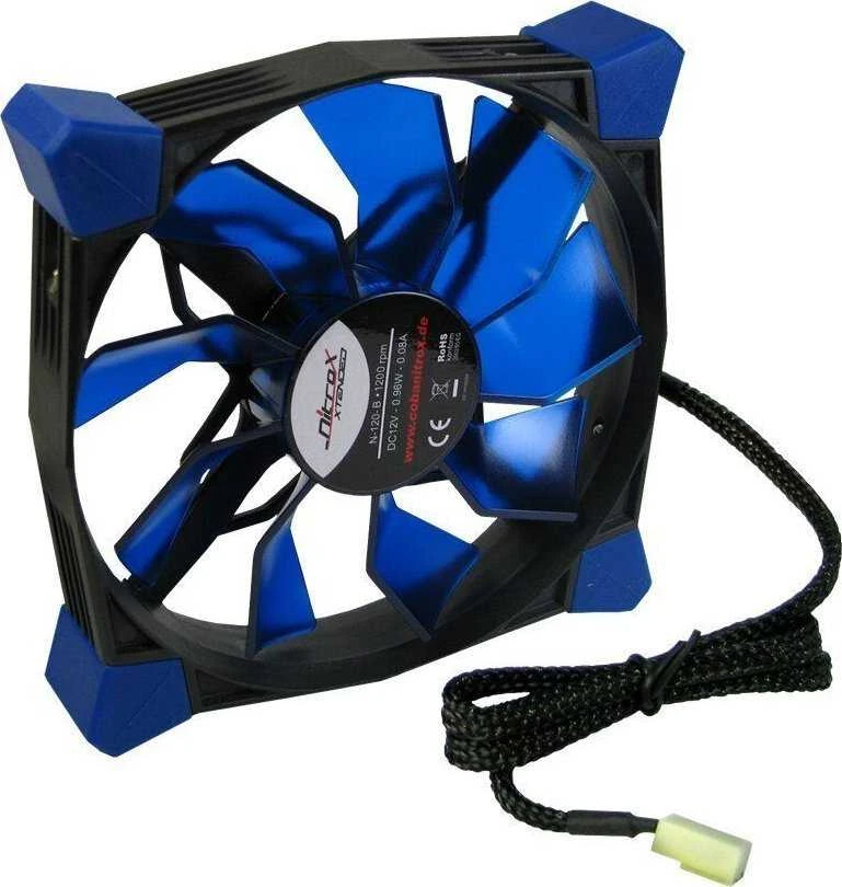 Ventiliatorius Inter-Tech Nitrox N-120-B mėlynasis (88885138)